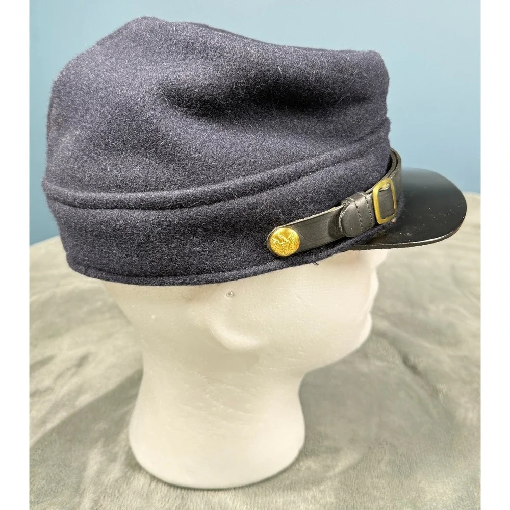 Civil War Union Kepi Cap Medium Reproduction Wool Officer Enlisted Navy Blue
